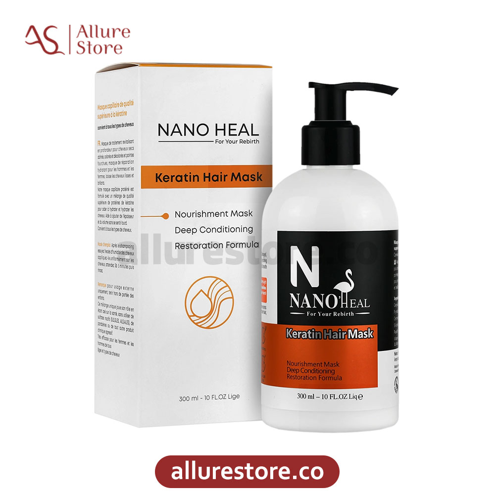 ماسک مو نانوهیل با آبکشی حاوی کراتین و فری سولفات 300ML | آلور استور
