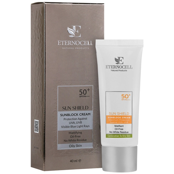 کرم ضد آفتاب اترنوسل SPF 50 سان شیلد پوست چرب 40ml | آلور استور