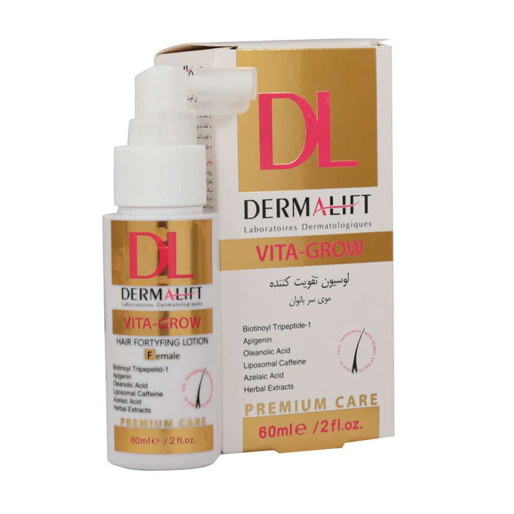 درمالیفت- لوسیون تقویت کننده موی سر بانوان 60ml
