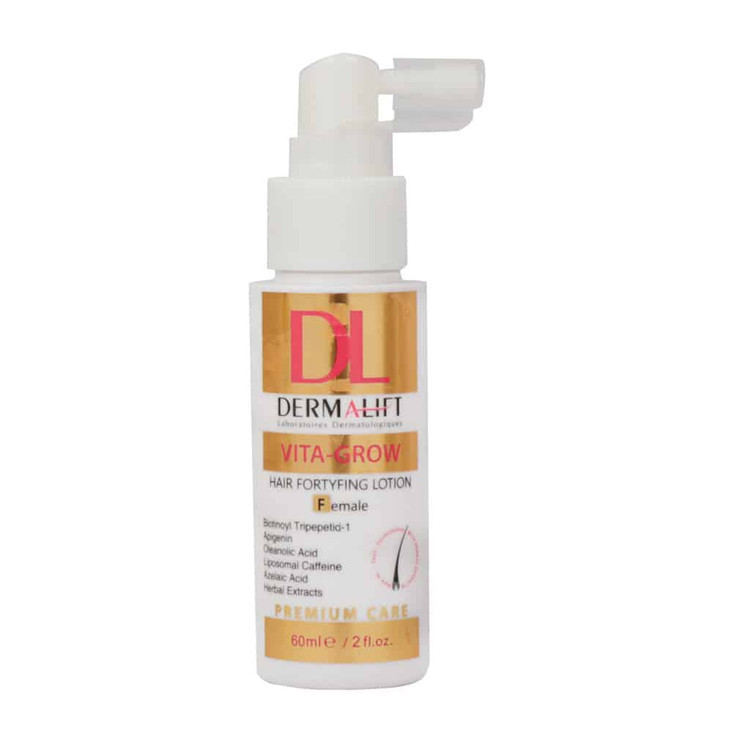 درمالیفت- لوسیون تقویت کننده موی سر بانوان 60ml
