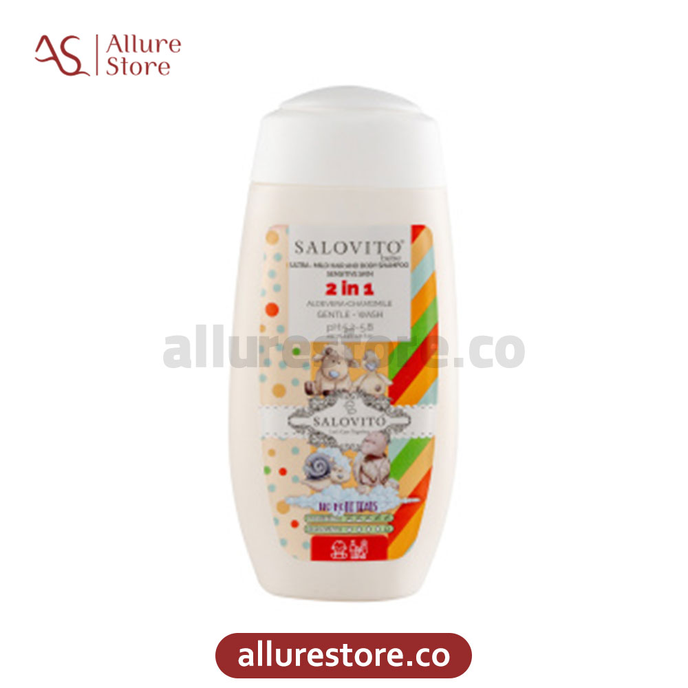 شامپو سر و بدن کودک سالوویتو بدون سولفات حجم 230ml | آلور استور