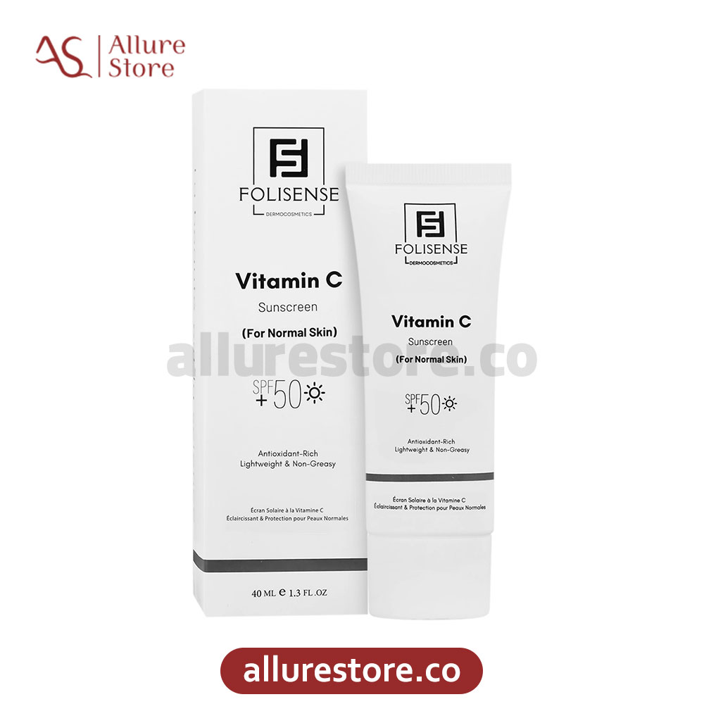 کرم ضد آفتاب فولی سنس SPF 50 حاوی ویتامین سی (مناسب انواع پوست) 40ml | آلور استور