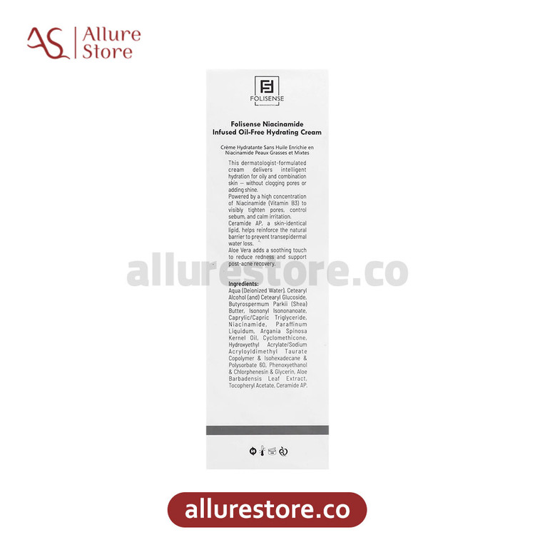 کرم آبرسان نیاسین آمید فولی سنس پوست چرب 40ml | آلور استور