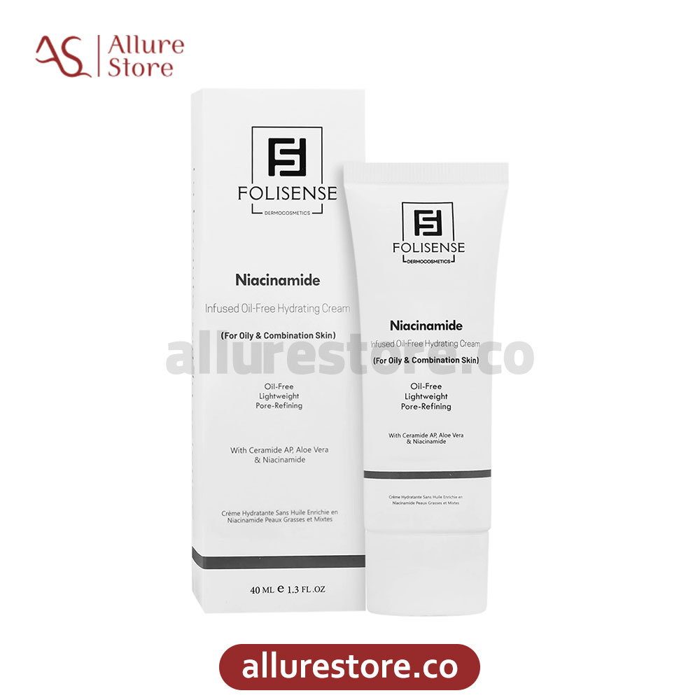 کرم آبرسان نیاسین آمید فولی سنس پوست چرب 40ml | آلور استور