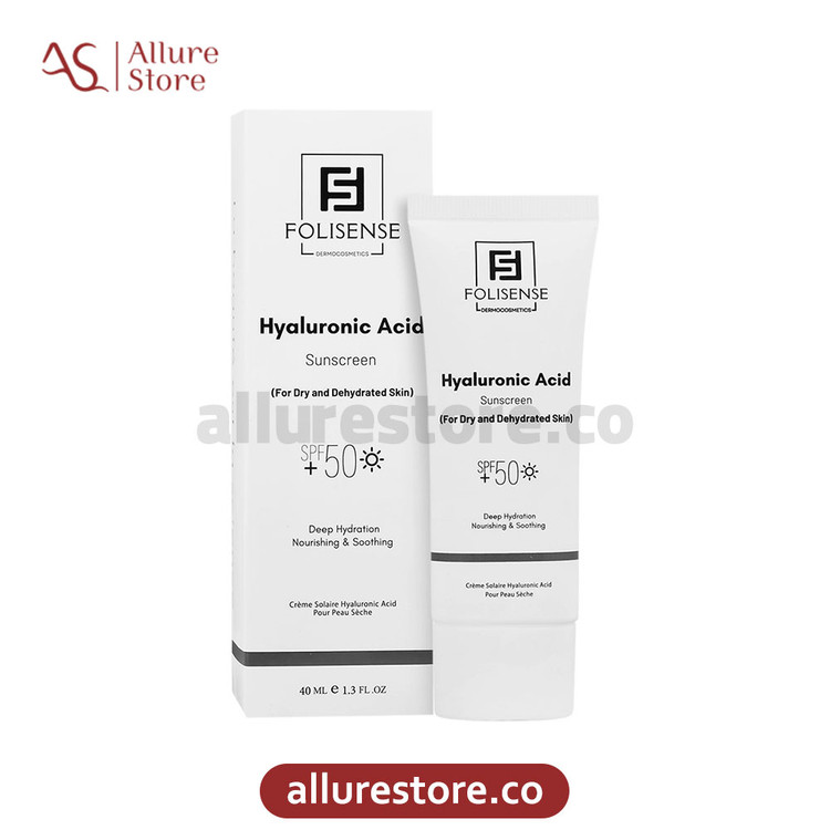 کرم ضد آفتاب فولی سنس حاوی هیالورونیک اسید SPF50 حجم 40ml | آلور استور