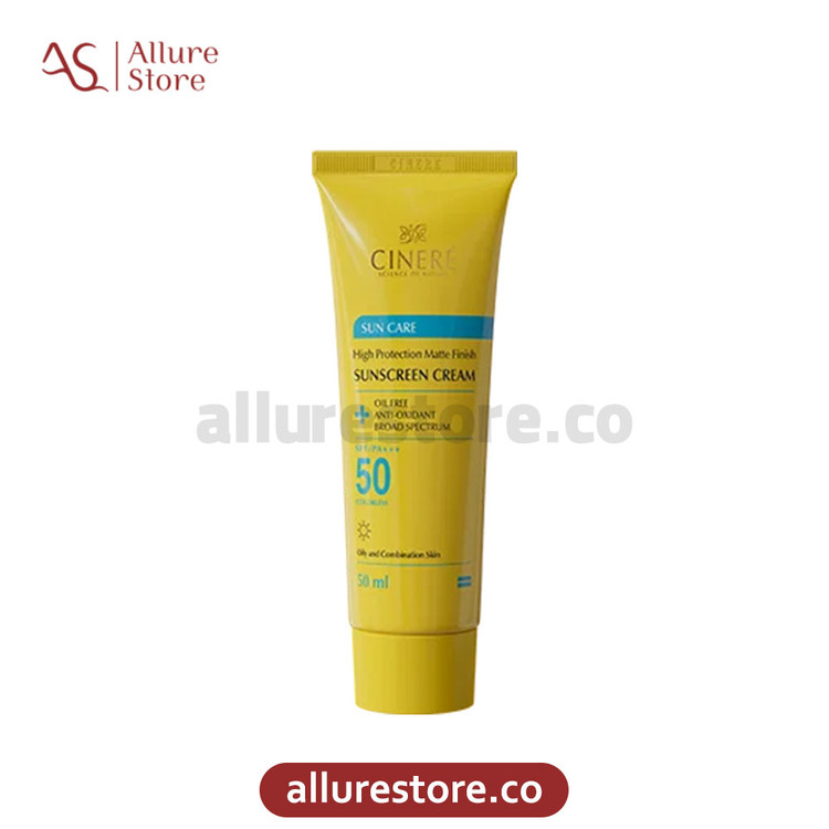 کرم ضد آفتاب سینره SPF 50 مناسب پوست های چرب و مختلط 50ml | آلور استور