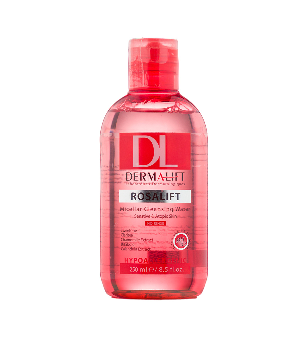 درمالیفت- محلول پاک کننده صورت (مناسب پوست های حساس) 250ml