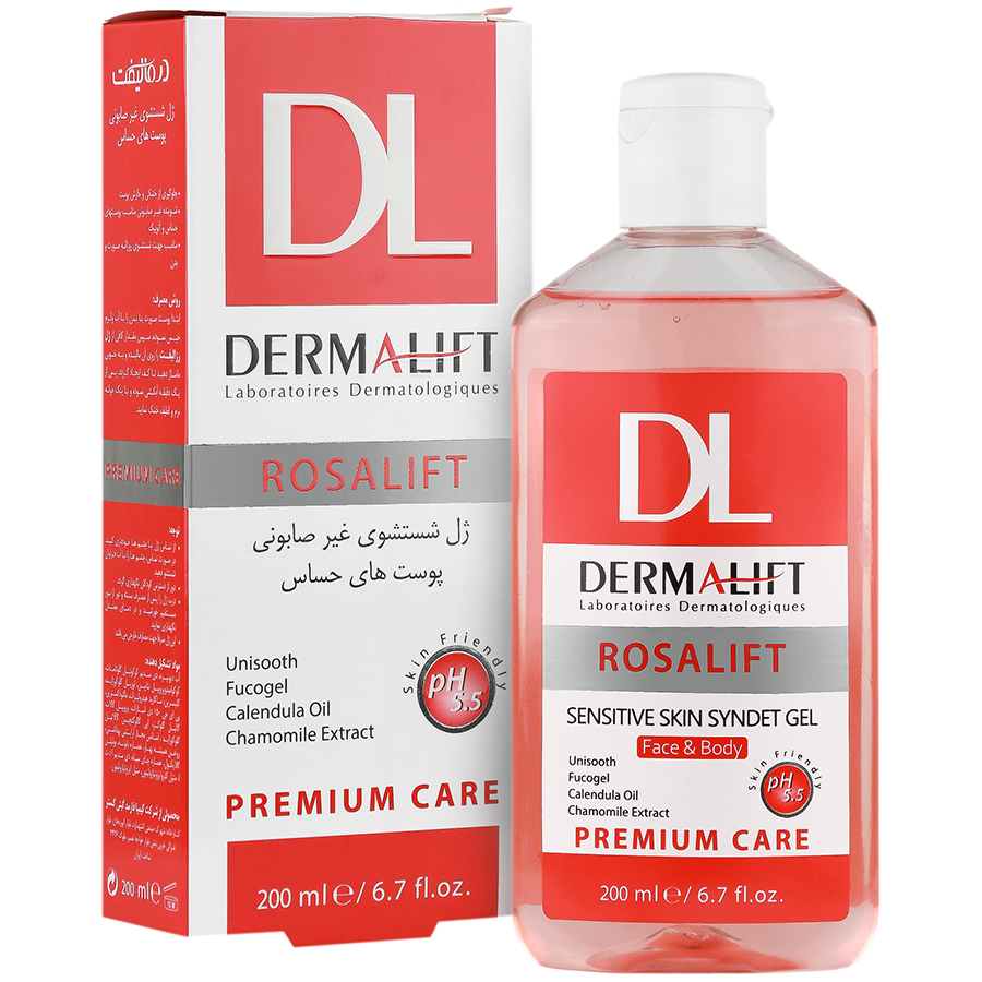 ژل شستشوی رزالیفت درمالیفت غیر صابونی 200ml | آلور استور