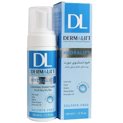 درمالیفت- فوم شستشوی صورت (مناسب پوست های خشک و خیلی خشک) 150ml