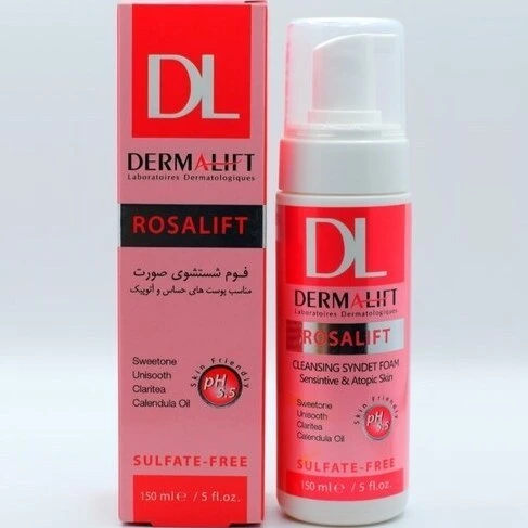 درمالیفت- فوم شستشوی صورت (مناسب پوست های حساس) 150ml