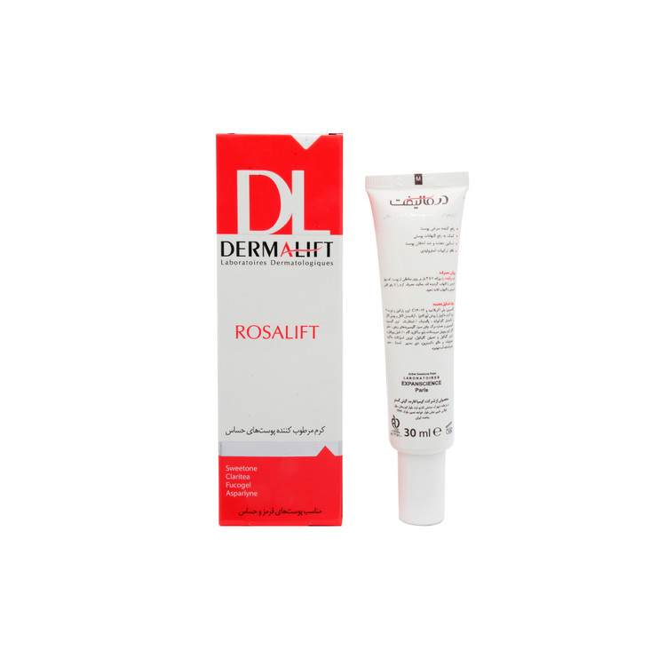 کرم مرطوب کننده و ضد قرمزی درمالیفت مدل Rosalift حجم 30ml