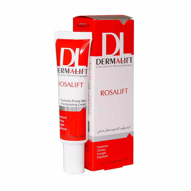 کرم مرطوب کننده و ضد قرمزی درمالیفت مدل Rosalift حجم 30ml