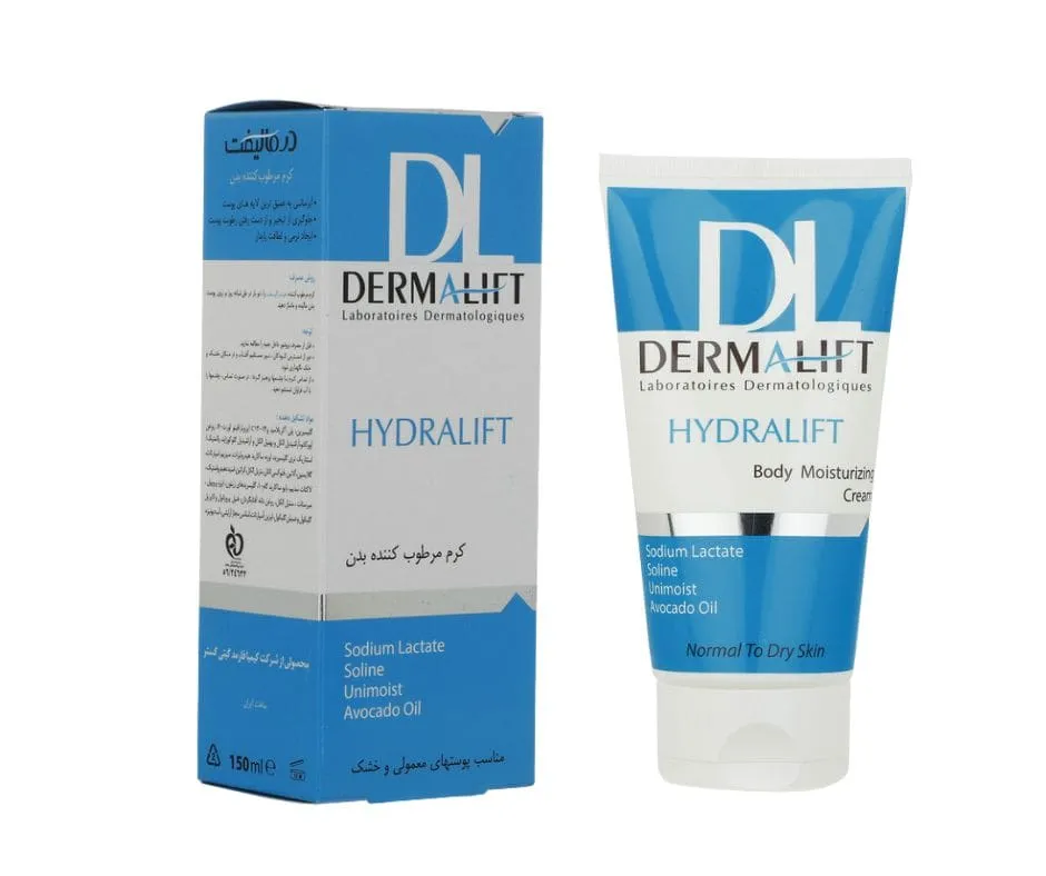 درمالیفت- کرم مرطوب کننده بدن (مناسب پوستهای معمولی و خشک) 150ml