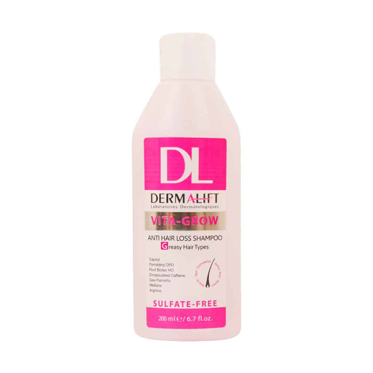 درمالیفت- شامپو تقویت کننده و ضد ریزش مو (مناسب موی چرب) 200ml