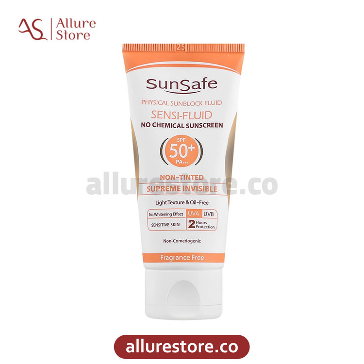 فلوئید ضد آفتاب سان سیف SPF50 |پوست حساس و مستعد قرمزی
