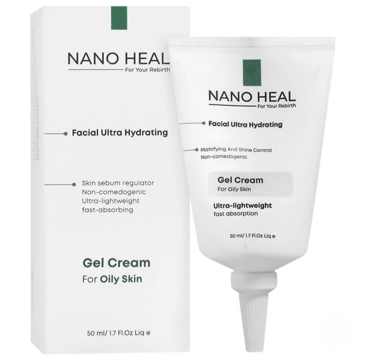 ژل کرم آبرسان مناسب پوست چرب نانوهیل50ml