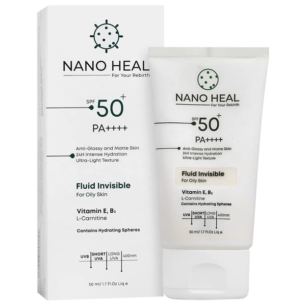 ضد آفتاب فلوئید پوست چرب SPF50 نانوهیل 50ml