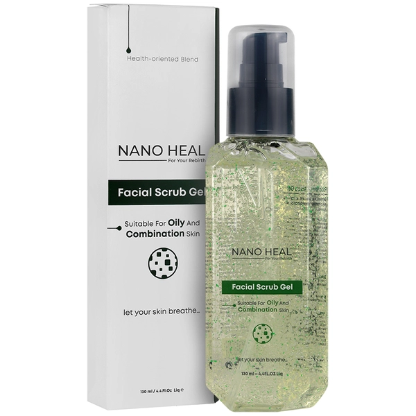 ژل شستشو اسکراب دار پوست چرب نانوهیل 130ml