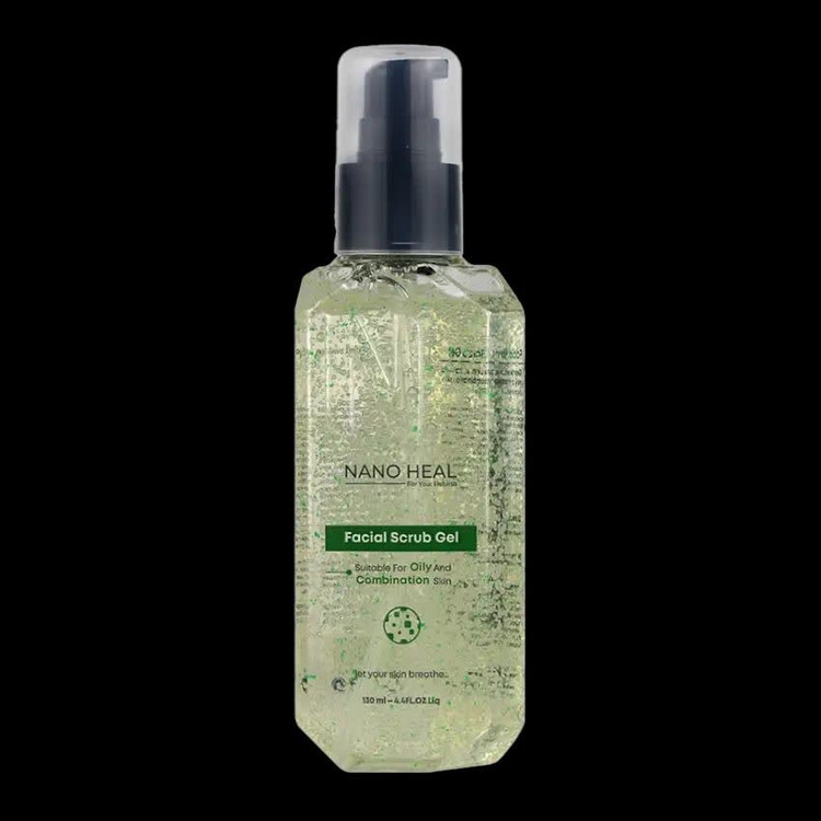 ژل شستشو اسکراب دار پوست چرب نانوهیل 130ml