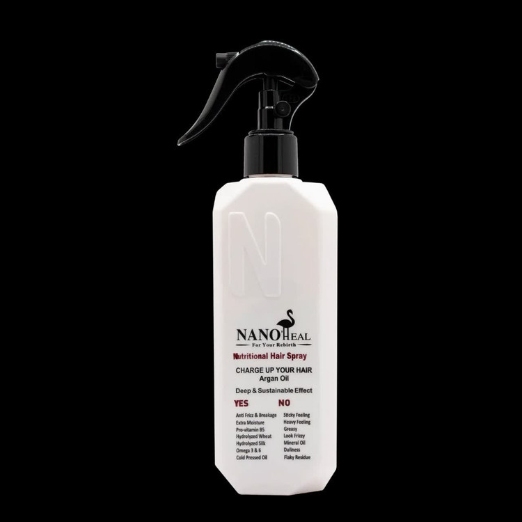 اسپری گره باز کن و تقویتی مو آرگان و پروتئین گندم و ابریشم نانوهیل 270ml
