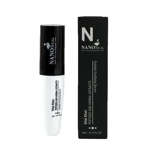 پک تقویت مژه (سرم تقویت مژه و پد کتان) نانوهیل 5ml