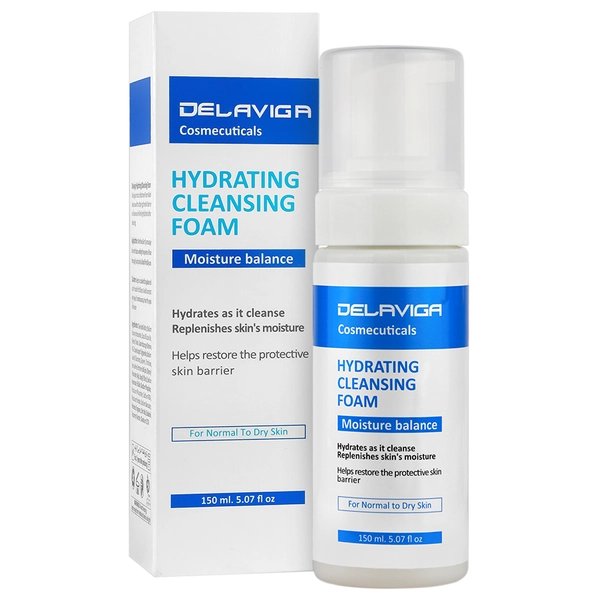 فوم شستشوی صورت مناسب پوست معمولی و خشک دلاویگا 150ml