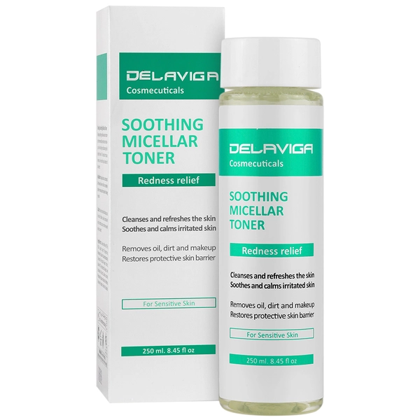 تونر پاک کننده پوست حساس دلاویگا 250ml