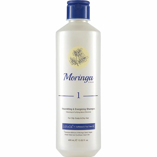 شامپو مغذی و انرژیبخش1 مناسب پوست سر چرب و موی خشک مورینگا 400ml