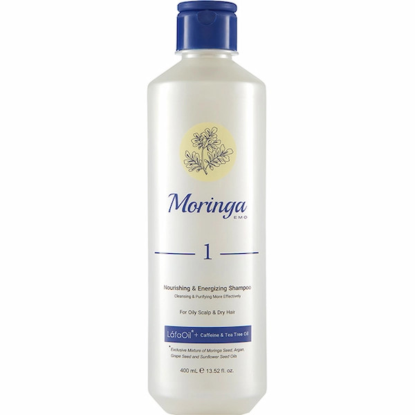 شامپو مغذی و انرژیبخش1 مناسب پوست سر چرب و موی خشک مورینگا 400ml
