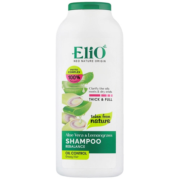 شامپو متعادل کننده موهای چرب آلوئه ورا و علف لیمو الیو 400ml