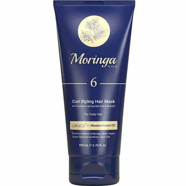 ماسک مو حالت دهنده فر 6 مورینگا (مناسب موهای فر) 200ml