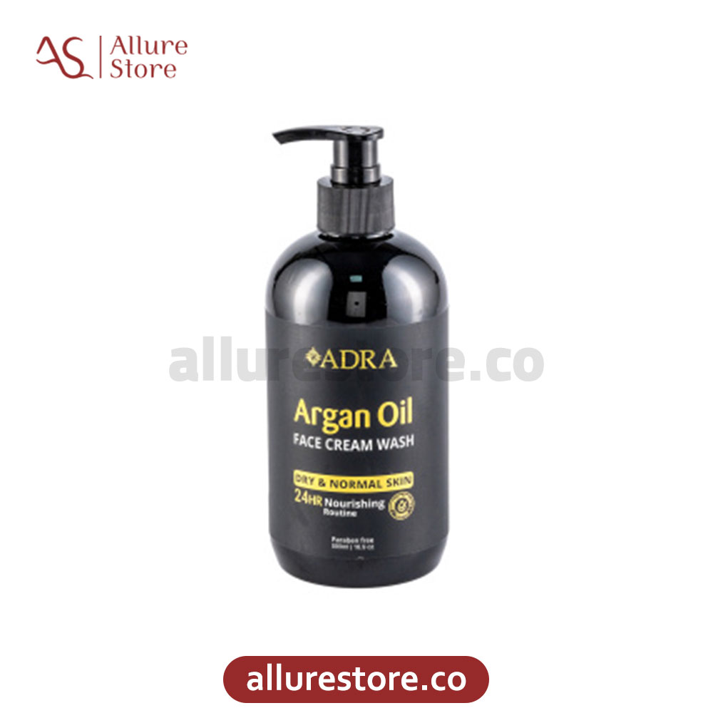 ژل شستشوی صورت کرمی آرگان آدرا 500ml