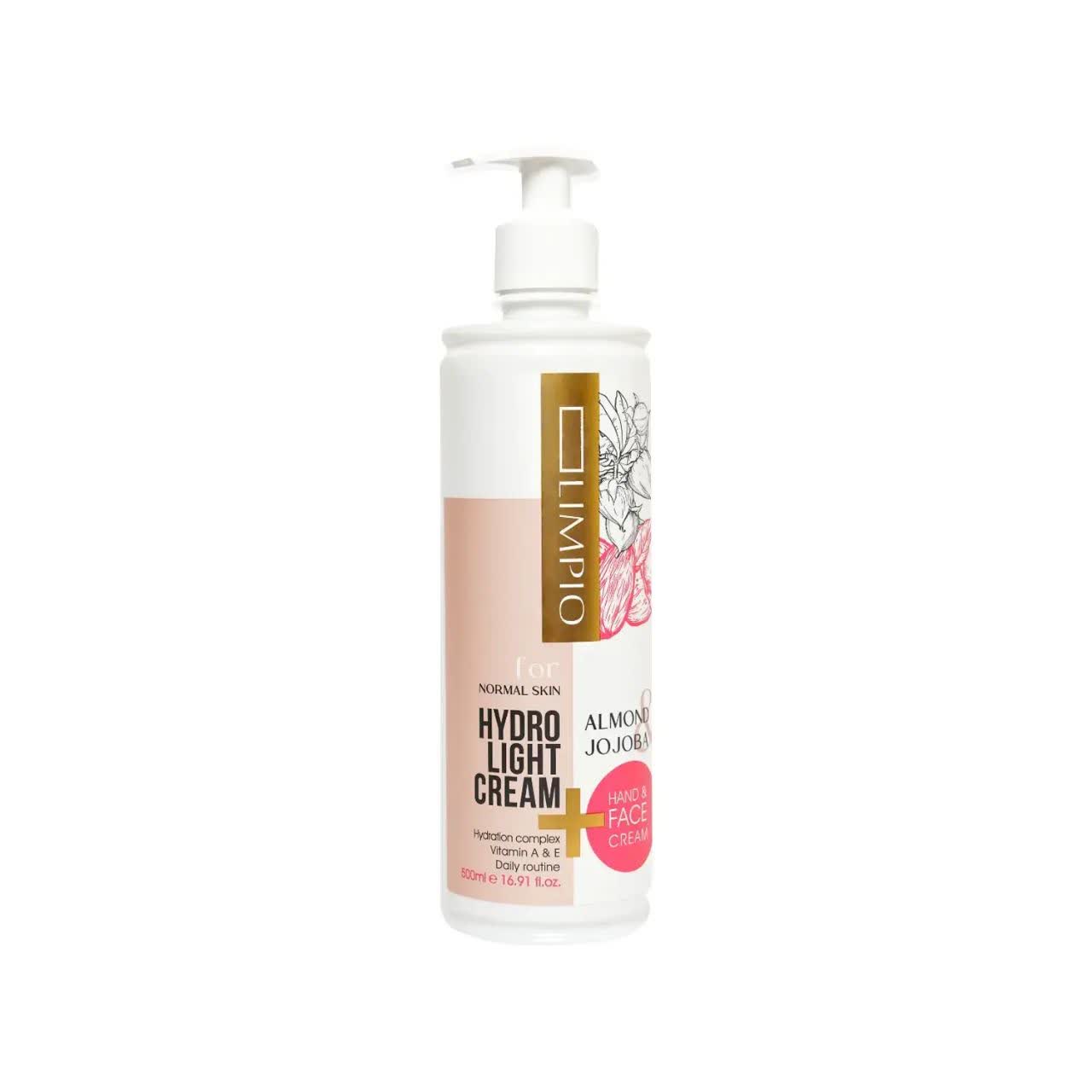 کرم مرطوب کننده روغن جوجوبا و بادام لیمپیو 500ml