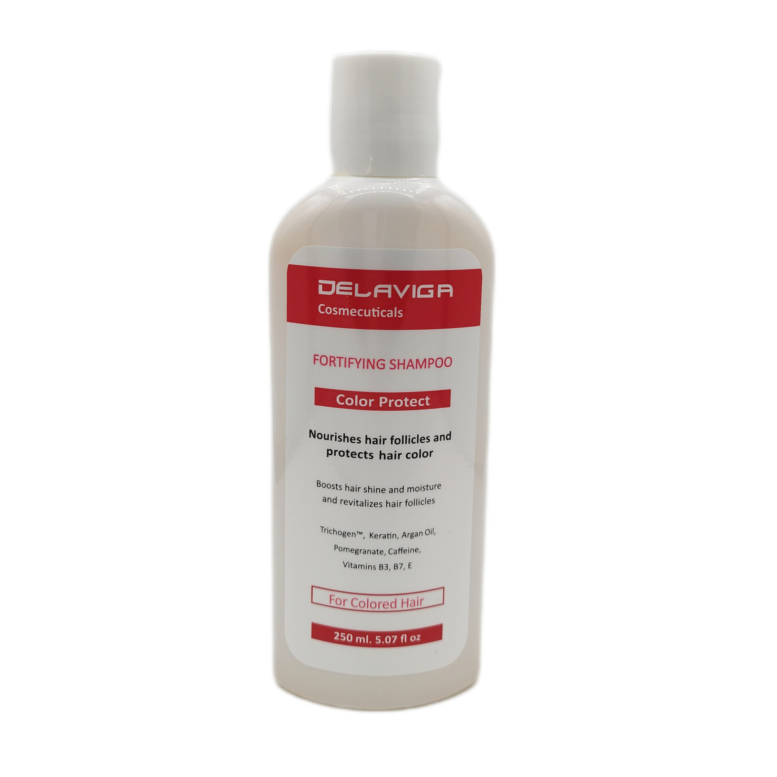 شامپو تقویت کننده موهای رنگ شده دلاویگا 250ml