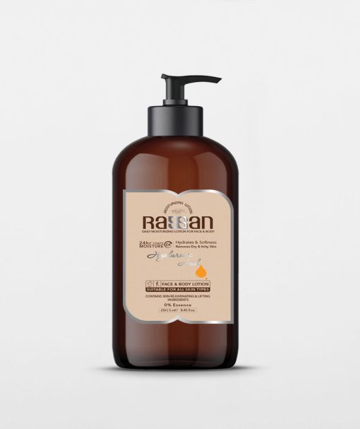 لوسیون صورت و بدن فاقد اسانس راسن 250ml