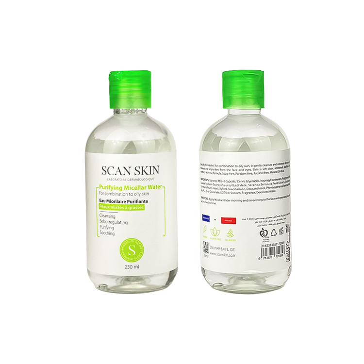 محلول پاک کننده آرایش اسکن اسکین مخصوص پوست چرب 250ml