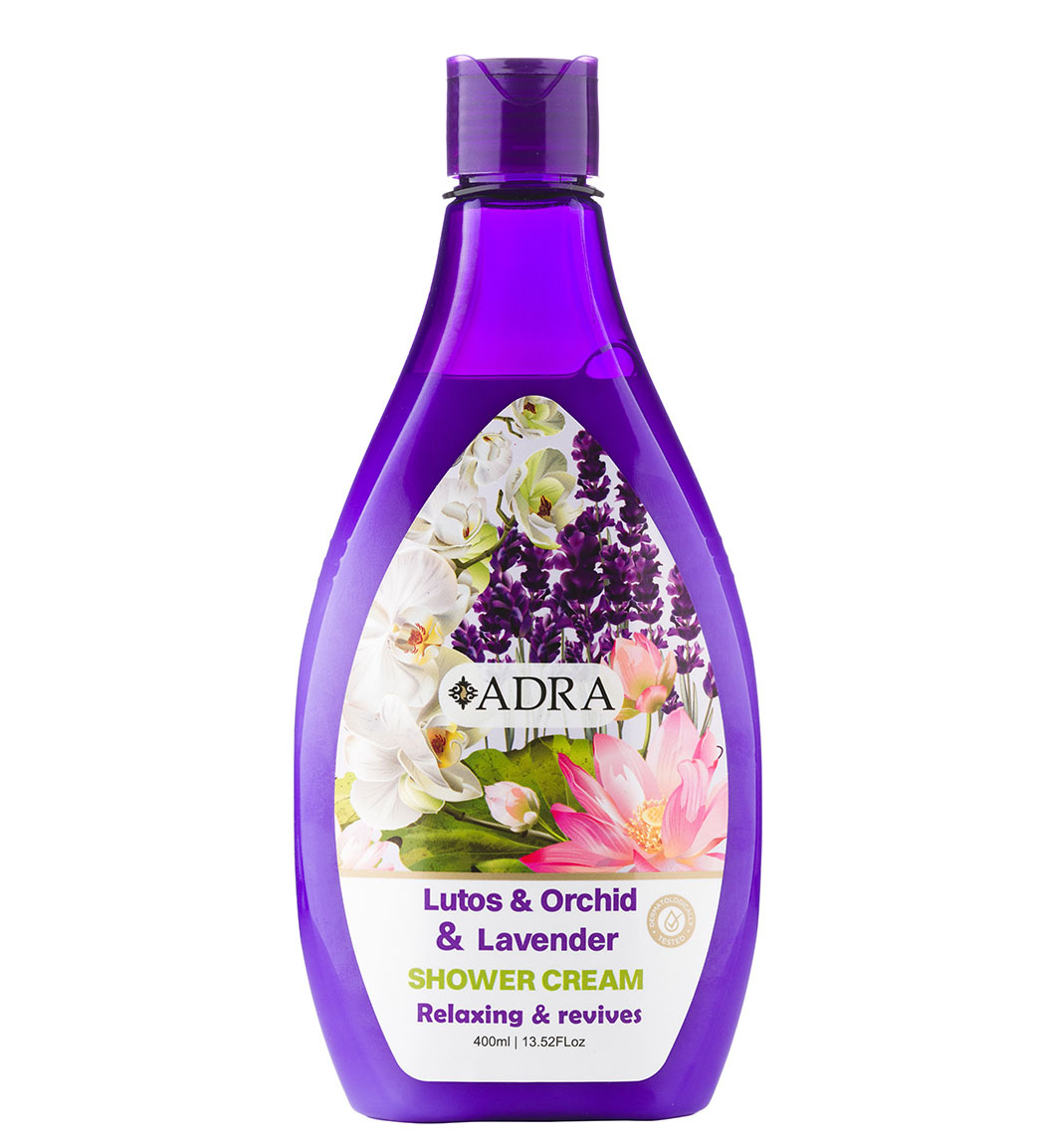 شامپو بدن کرمی آدرا حاوی نیلوفر آبی 400ml