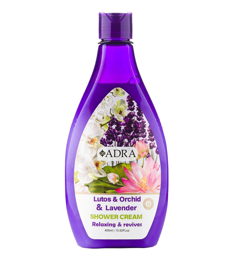 شامپو بدن کرمی آدرا حاوی نیلوفر آبی 400ml